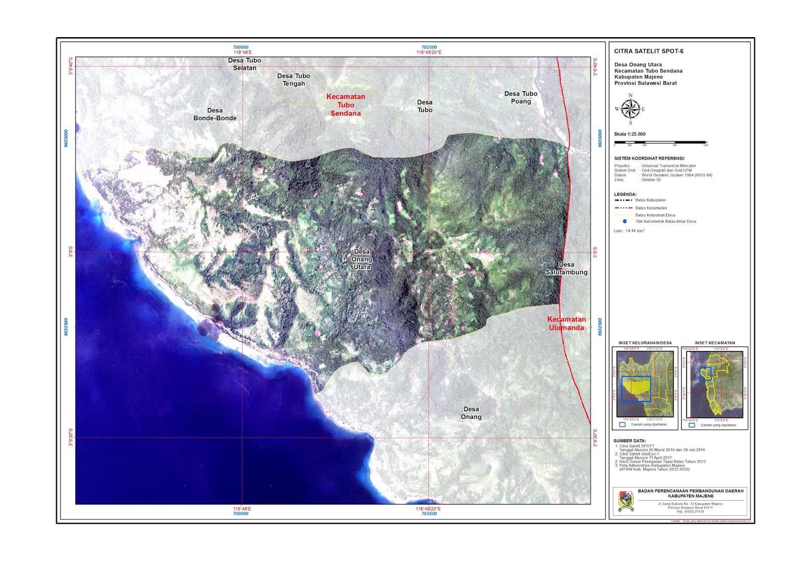 Majene: PETA DESA & KELURAHAN SE KECAMATAN TUBO SENDANA