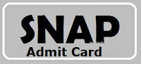 SNAP Admit Card SNAP Admit Card
