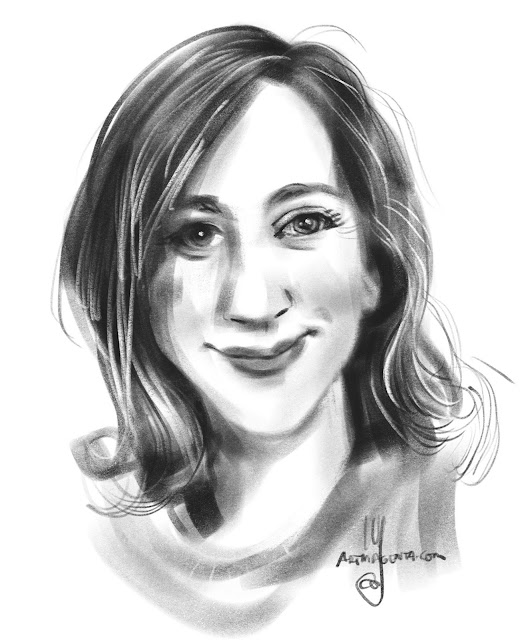 Portrait sketch by Artmagenta