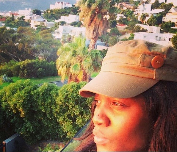 omotola jalade family vacation south africa