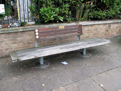 Bench, Finsbury Square, Islington, London