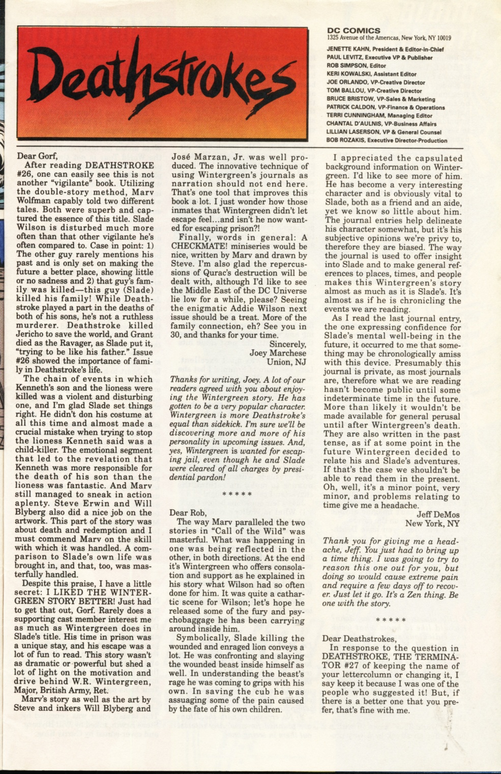 Read online Deathstroke (1991) comic -  Issue #31 - 26