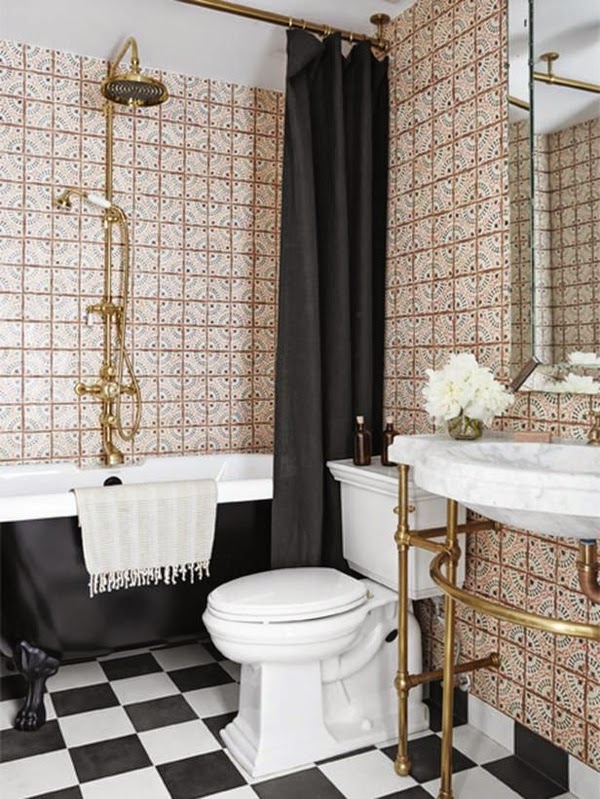 Baños pequeños y elegantes - Colores en Casa