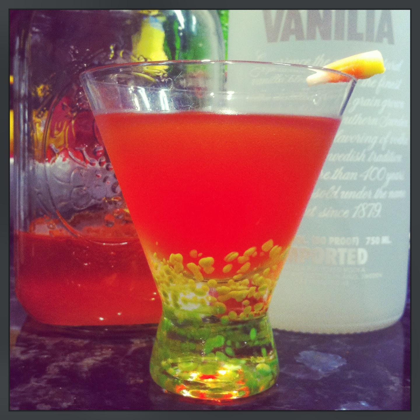 Lekker & Liquor Liquor Halloween Candy Corn Martini