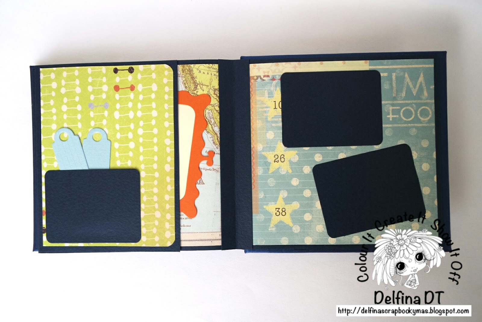 Delfina scrapbook y más... MINI ALBUM RETRO My Besties