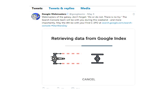 Google Search Console baru mode Star Wars