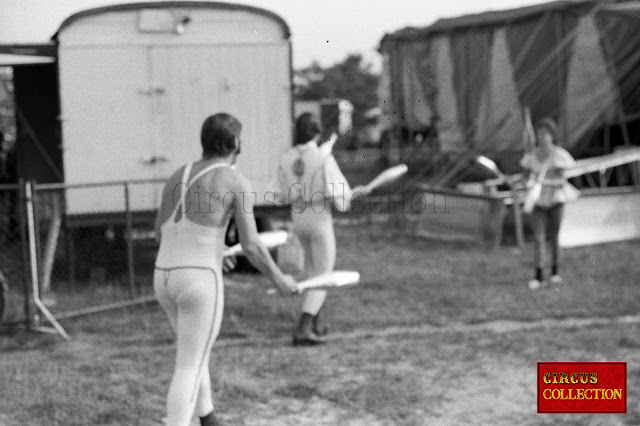 Série de photos du cirque Allemand Carl Althoff, Diepholz en Basse-Saxe, août 1973