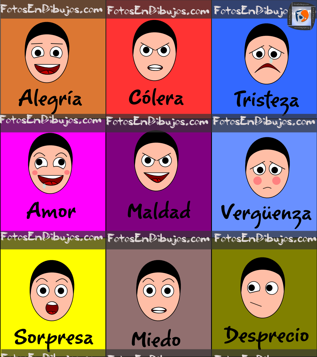 Fotos en Dibujos: Dibujos con emociones: Cómo dibujar expresiones faciales