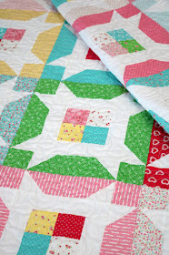 Little Miss quilt pattern - jelly roll or layer cake quilt pattern designed by Andy of A Bright Corner