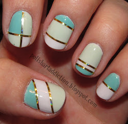 nail tape scotch nails designs striped metallic using colors cool striping stripe stripes polish strips without gold tapes pink pain