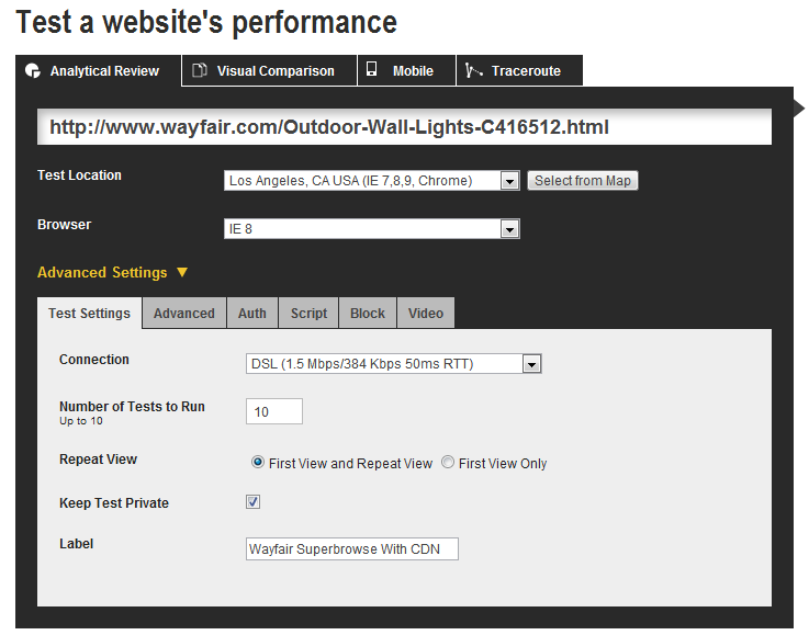 Measuring CDN Performance With Pagetest