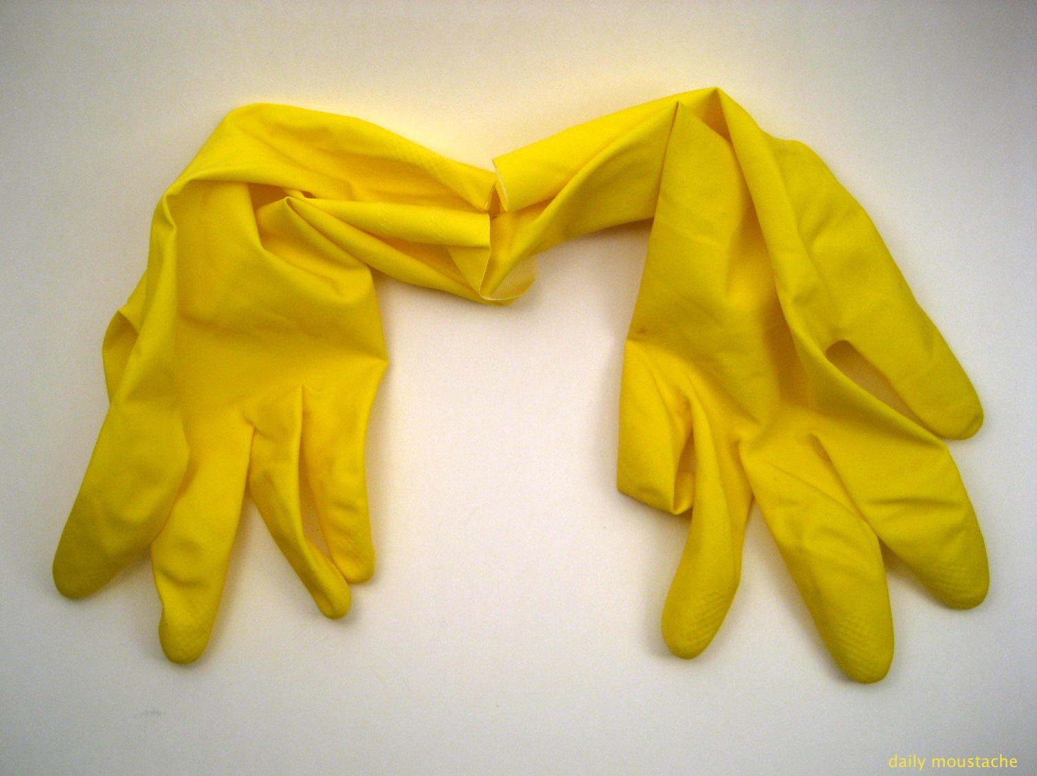 dailymoustache 49. Rubber gloves