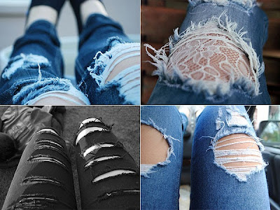 Fotos modelos jeans rasgado