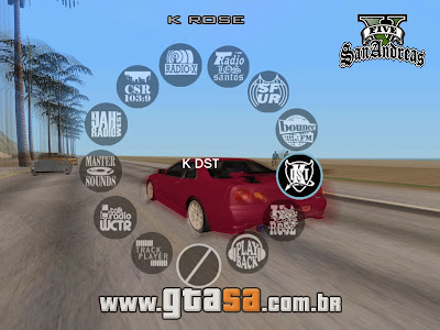 GTA 5 Radio Wheel HUD Mod para GTA San Andreas