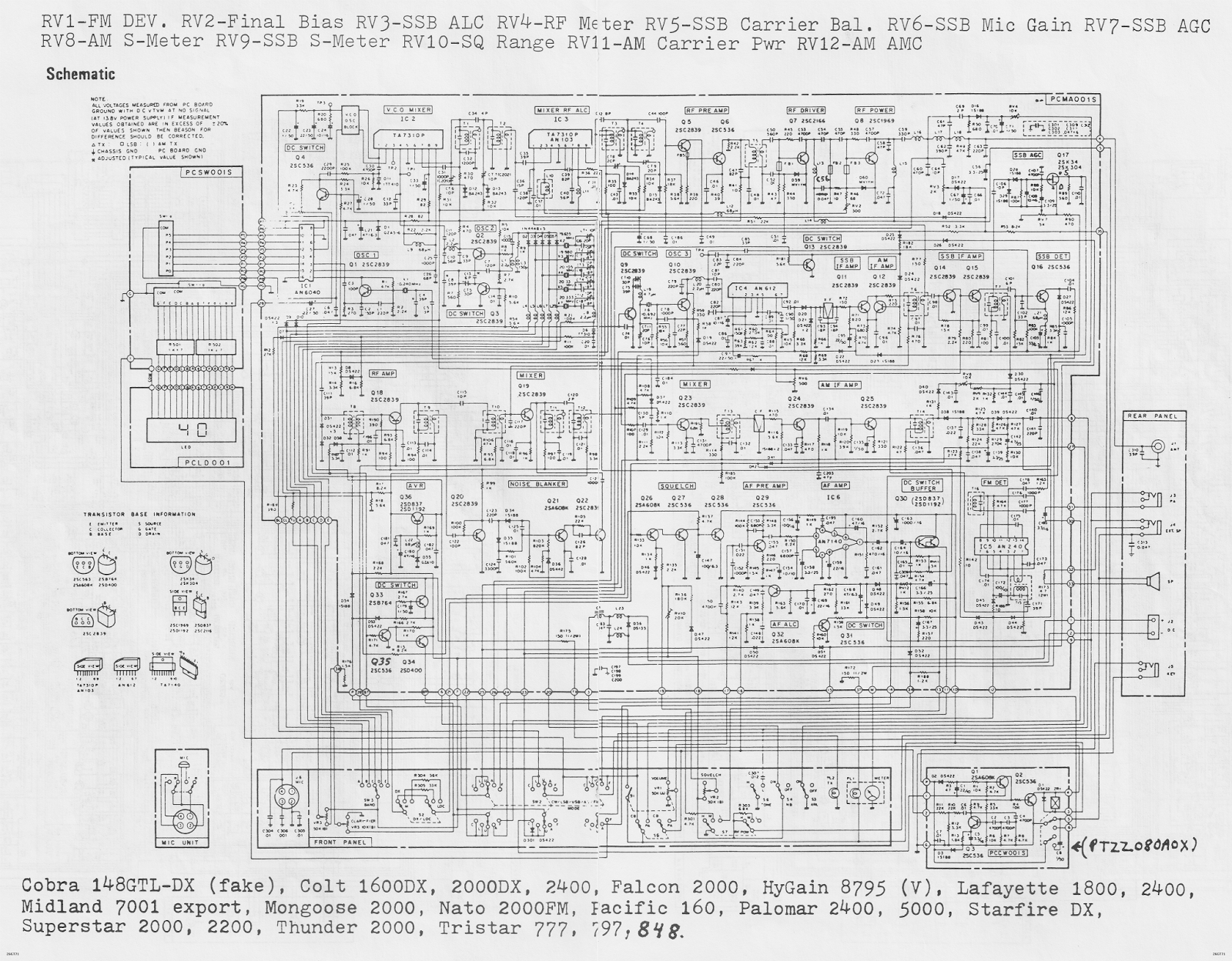 91NR712: CB Schematics
