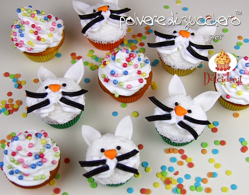 tutorial cupcakes coniglietto di pasqua per dolcidee.it