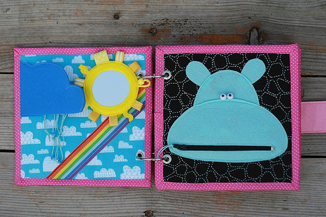 Little quiet book for Olivia Rose. Handmade busy book TomToy