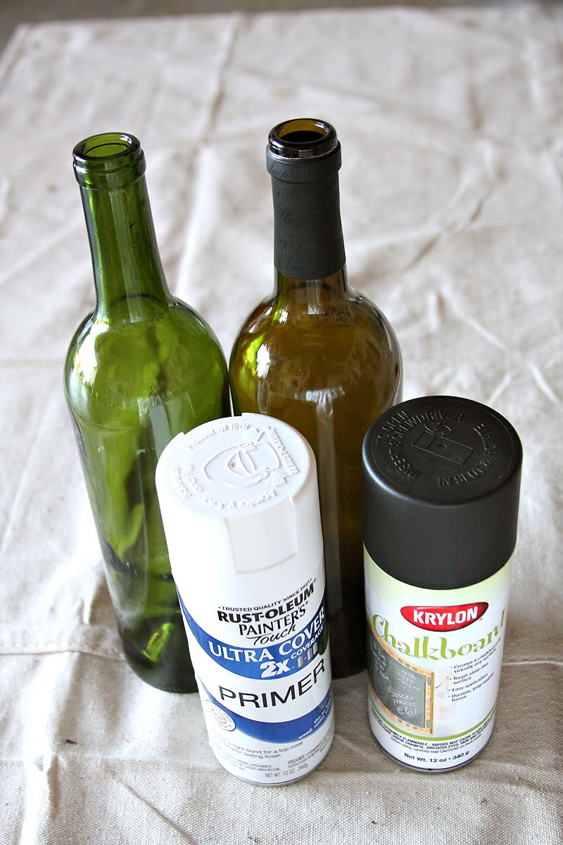 How to Paint Wine Bottles