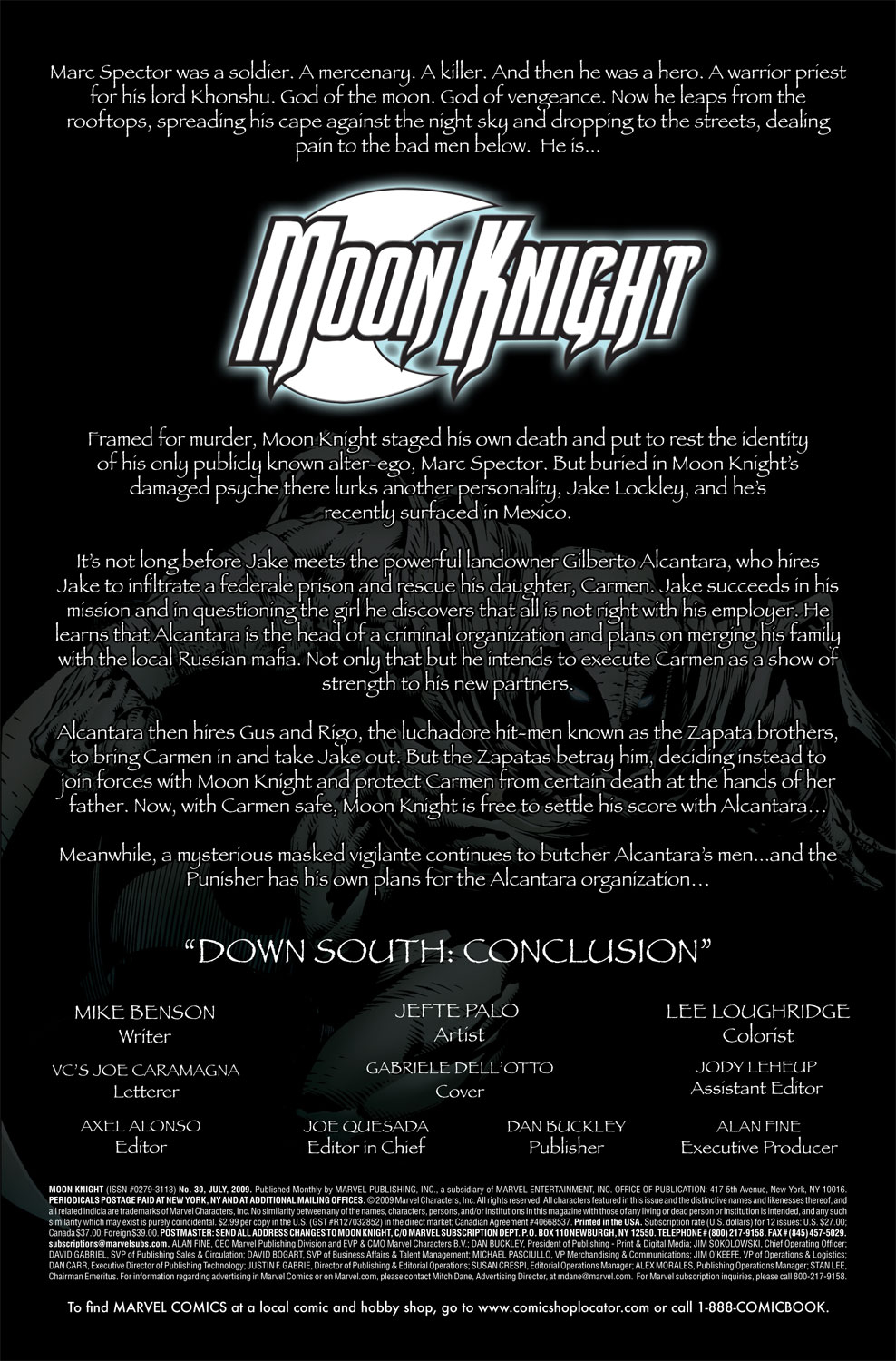 Read online Moon Knight (2006) comic -  Issue #30 - 2