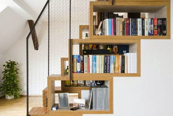 Practical bookcase for home