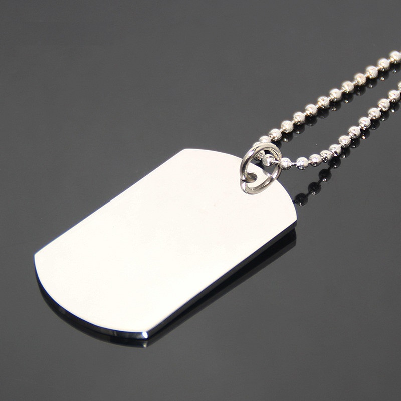 Hadiah Store: Custom Engrave Dog Tag Necklace (RE 23)