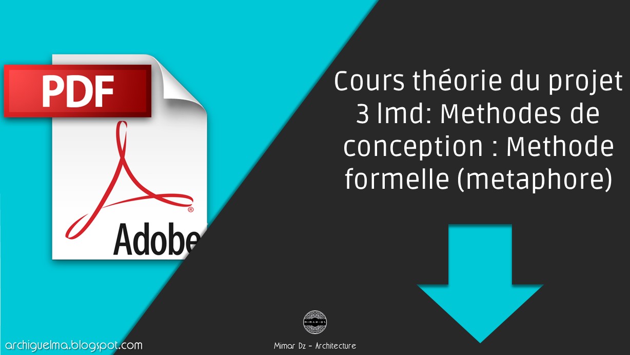 Cours théorie du projet 3 lmd Methodes de conception Methode