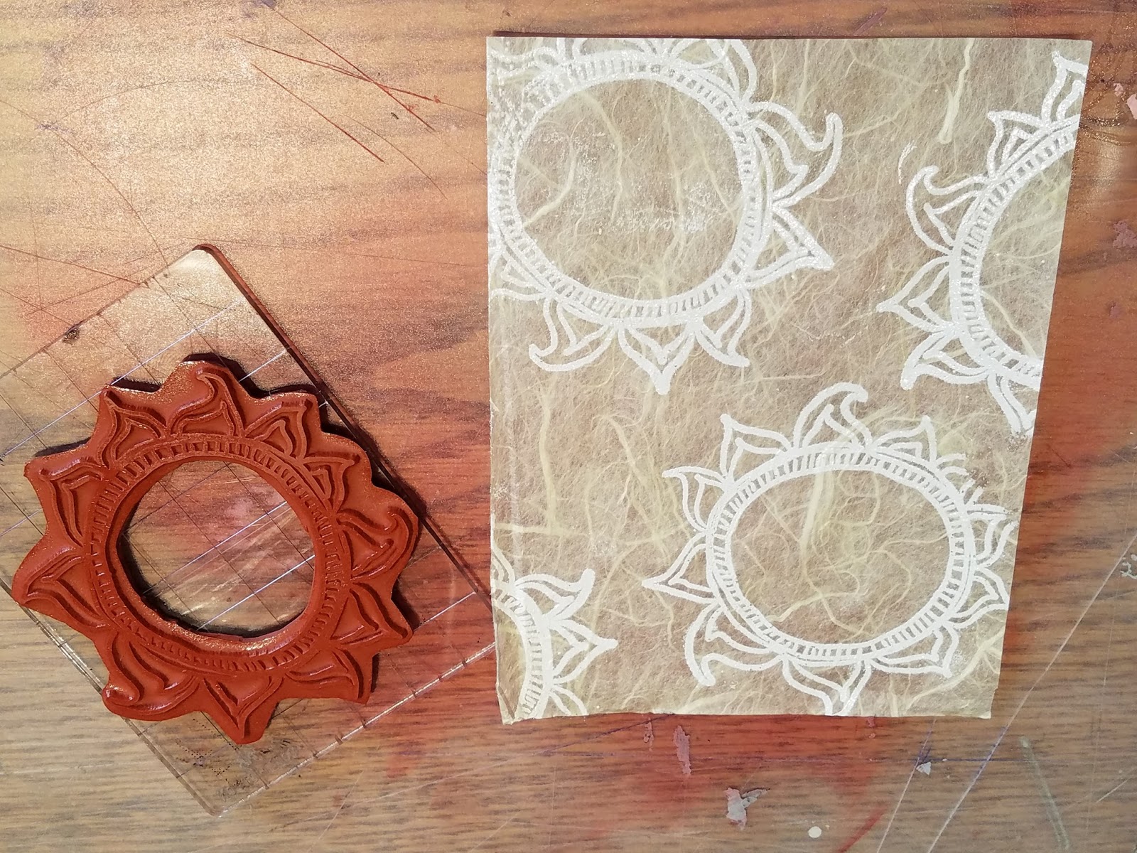 Rockin Paper Scissors and Glue: Faux Batik