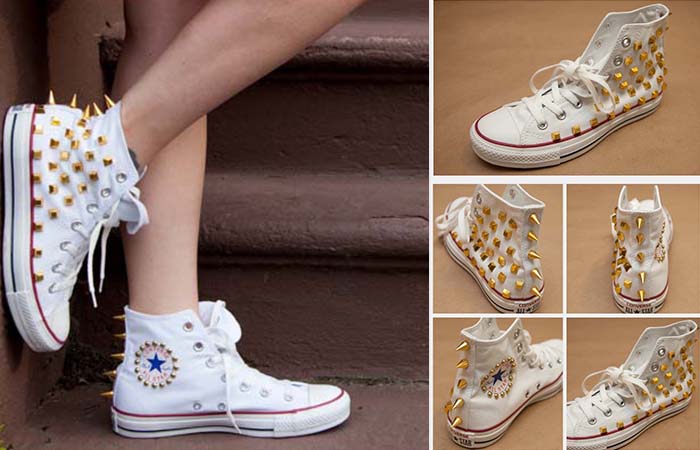 kendin yap zımbalı çivili converse ayakkabı kendin yap zımbalı çivili converse ayakkabı