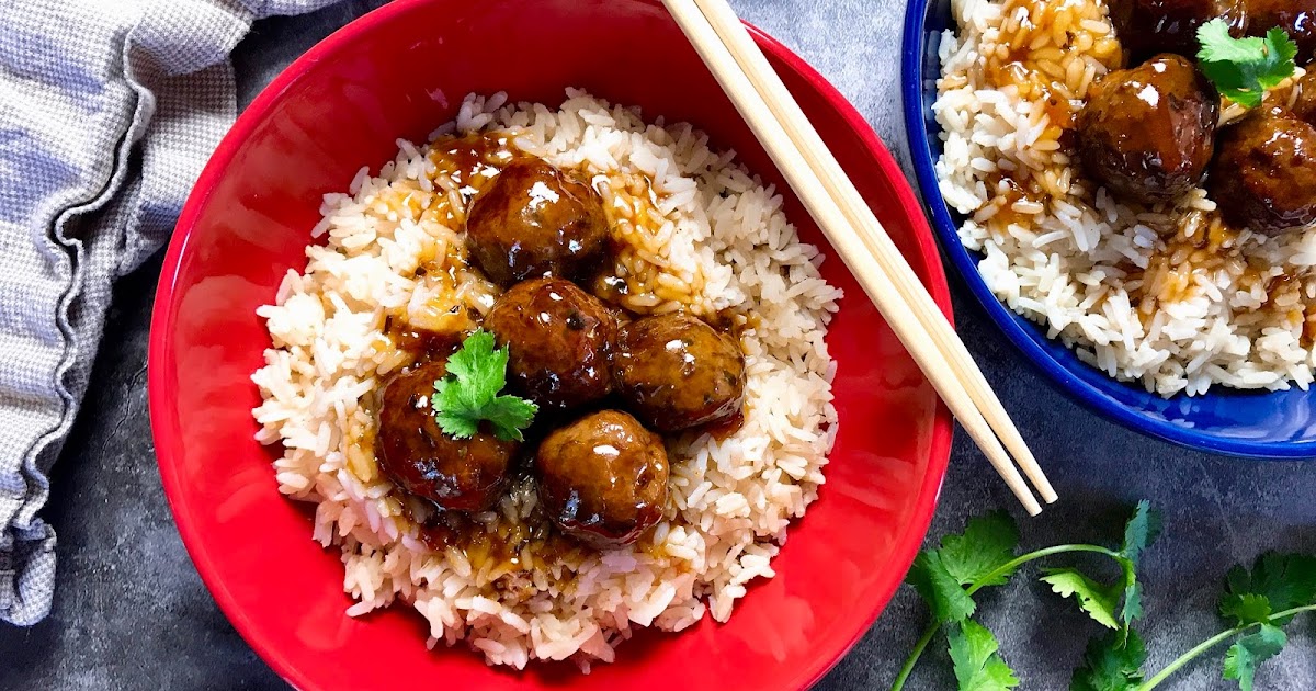 Sweet and Savory Asian Meatballs