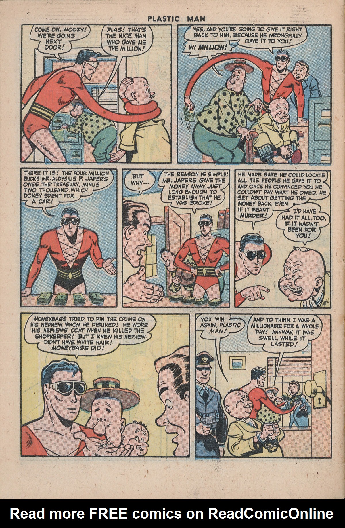 Read online Plastic Man (1943) comic -  Issue #5 - 50
