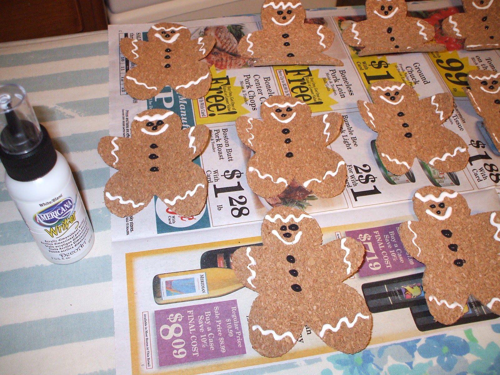 gingerbread man cardigan