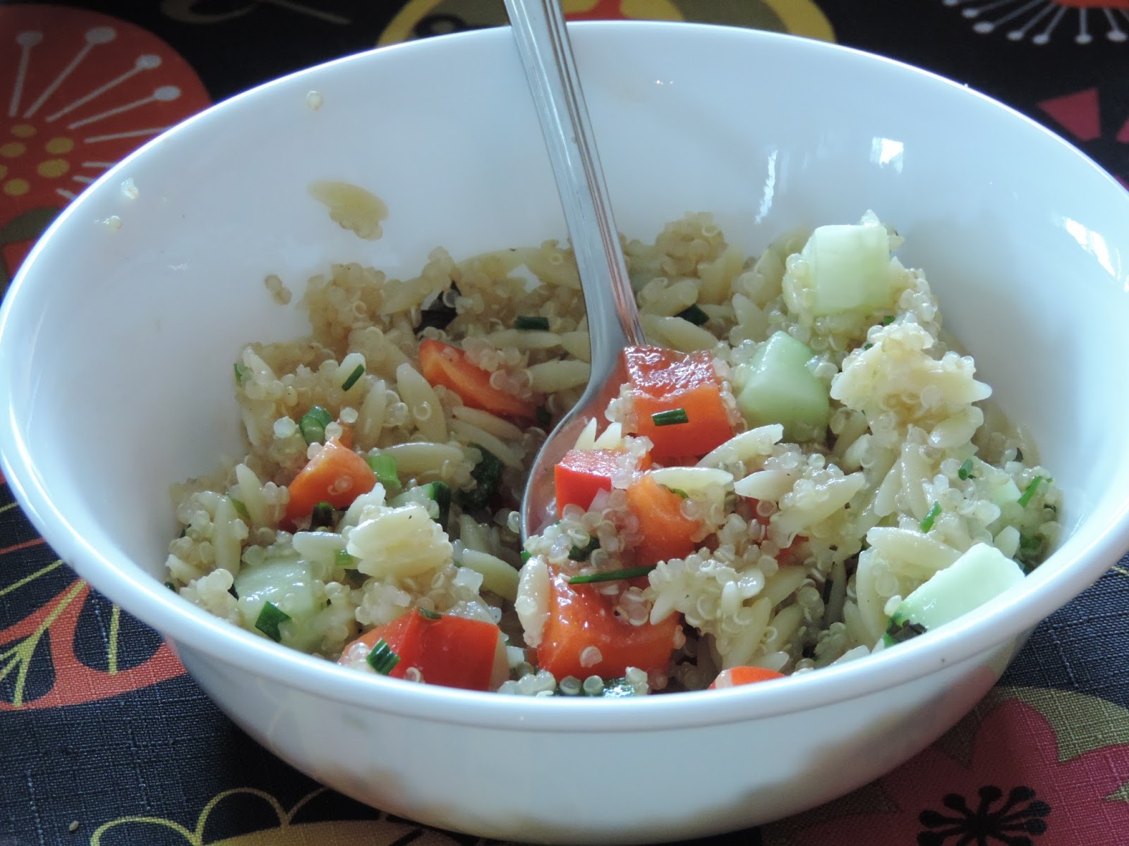 Maman Mélanie cuisine Salade orzo et quinoa