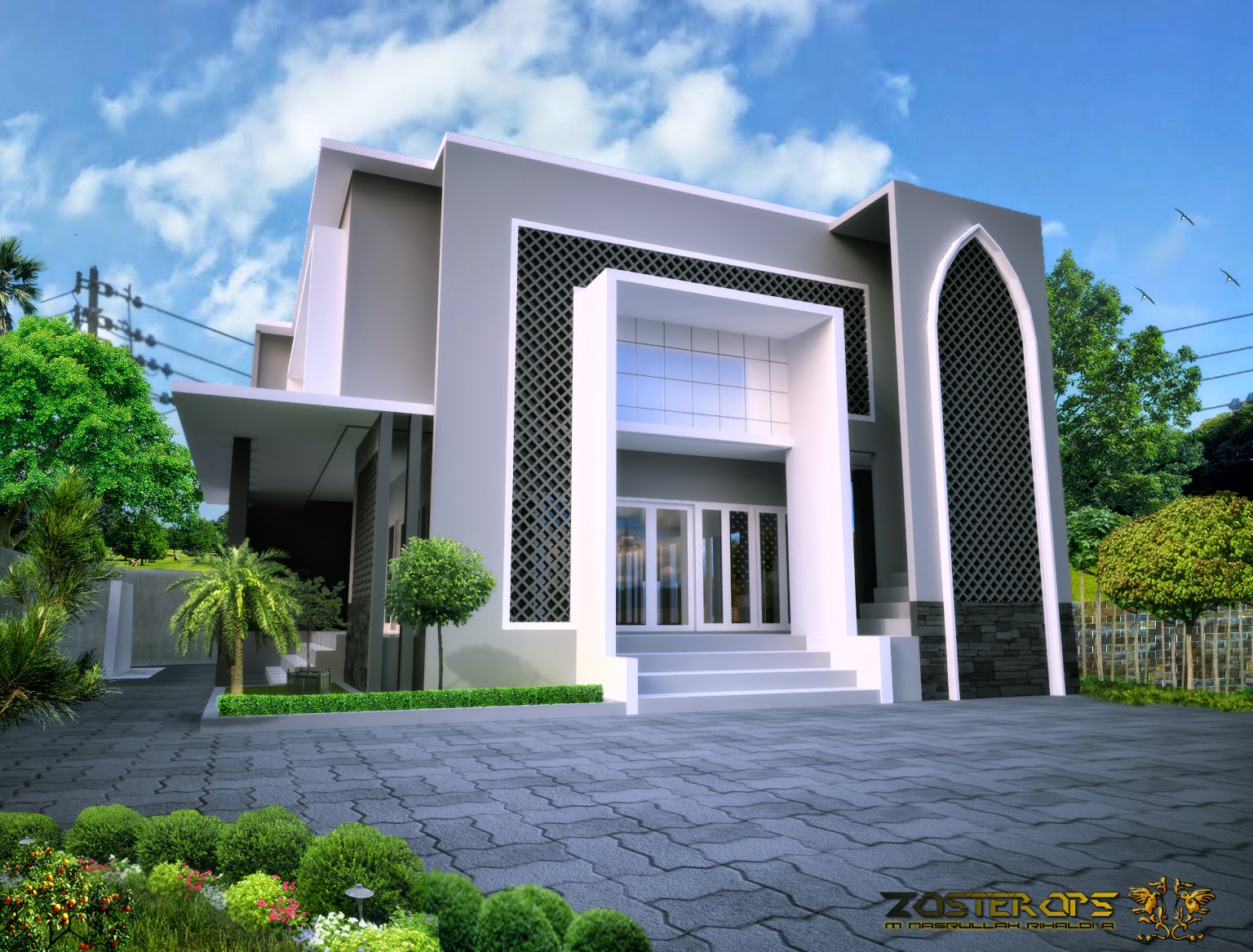 Rencana masjid minimalis (di SMAN 8 Cirebon)  DESAIN 