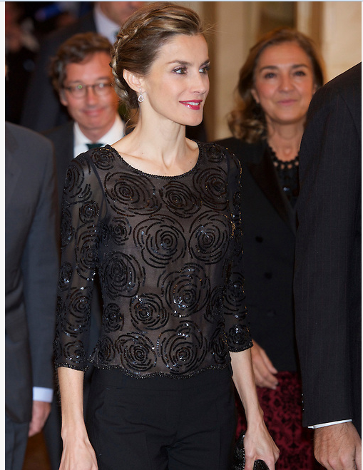 King Felipe VI of Spain and Queen Letizia of Spain attend the "Francisco Cerecedo" journalism award 2014 ceremony