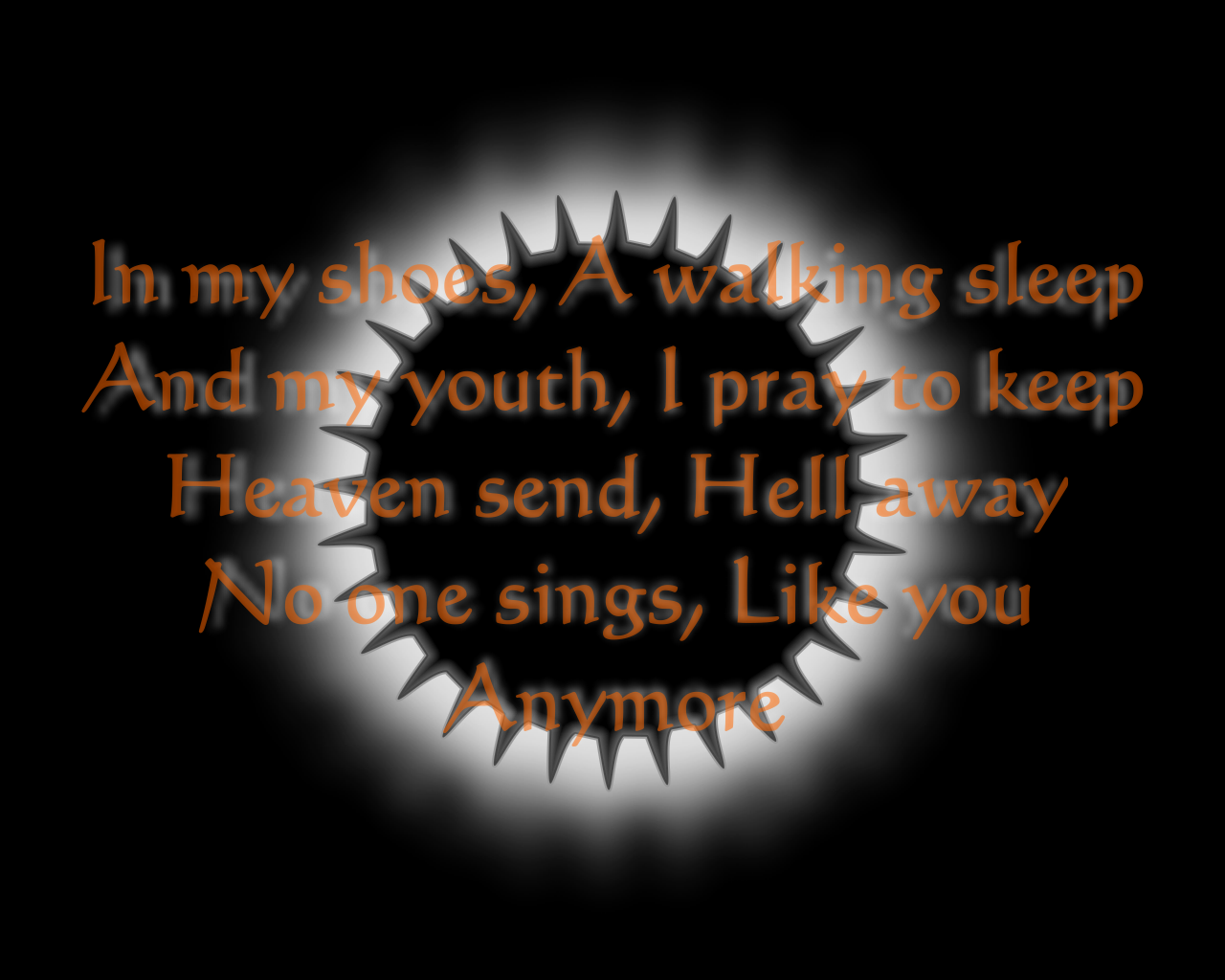Song Lyric Quotes In Text Image Black Hole Sun