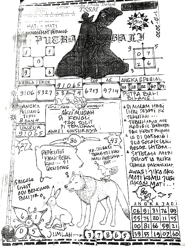 Pangkalan Toto Sgp 1 Oktober 2020 Ini Syair Kode