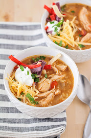 This savory and flavorful chicken fajita soup is so easy to make and totally delicious! 
