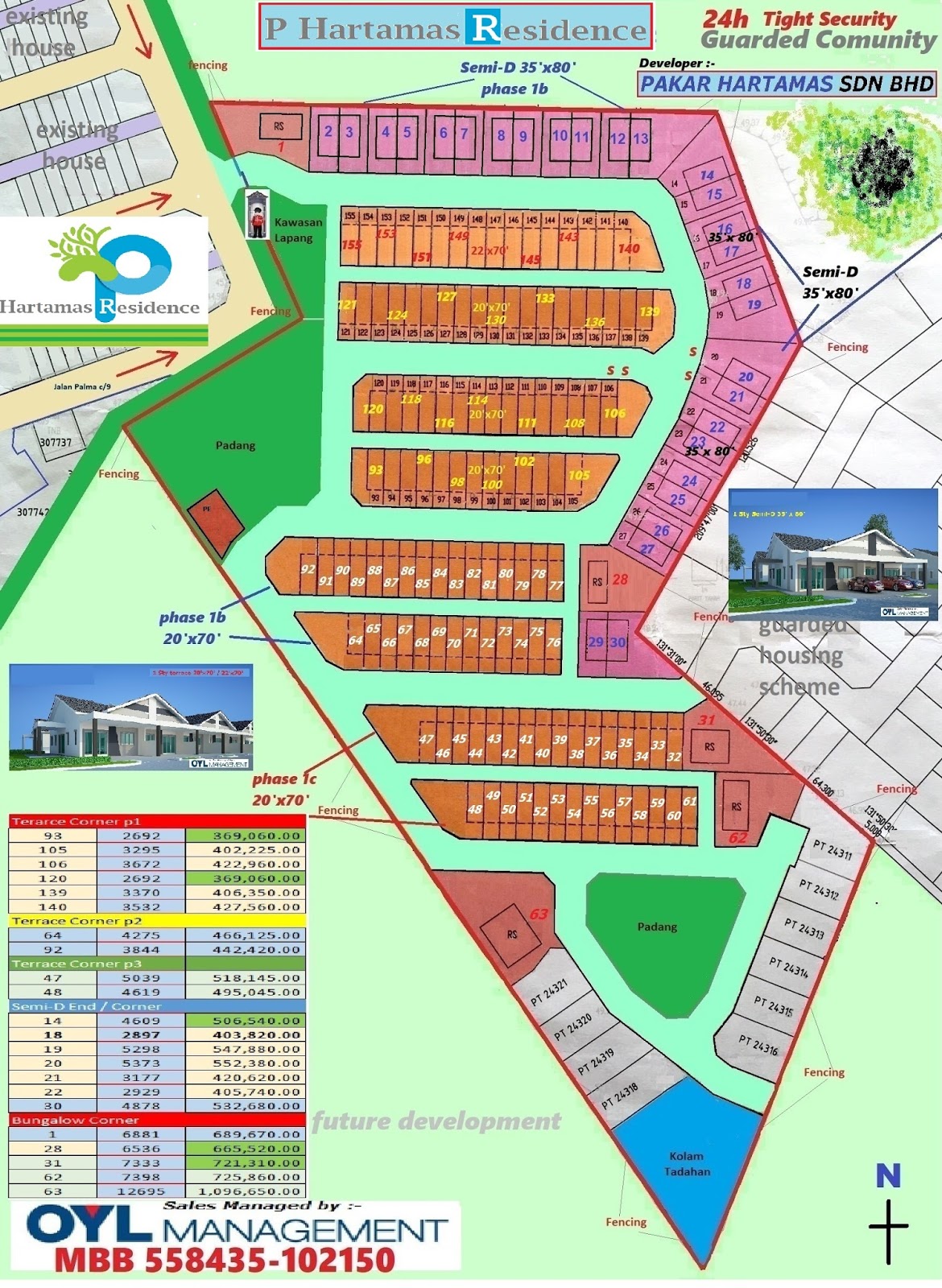 P Hartamas Residence @ Ipoh: Site Plan / Road Map