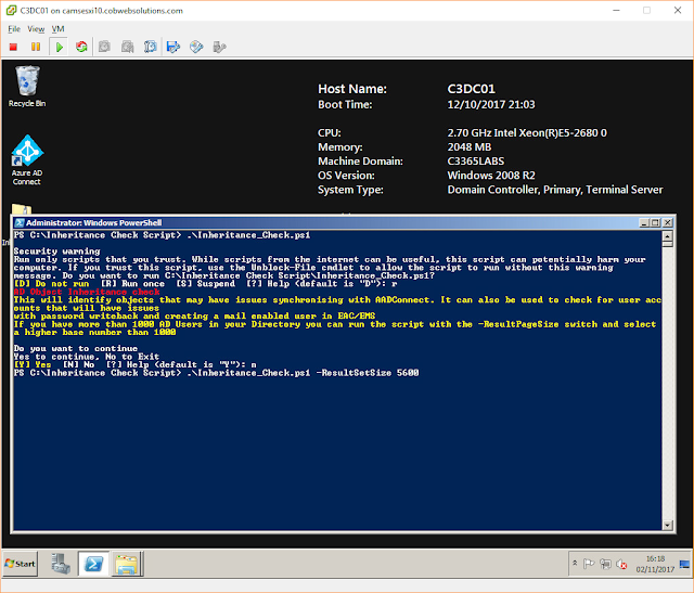 Wave16.com: Active Directory user object inheritance checker