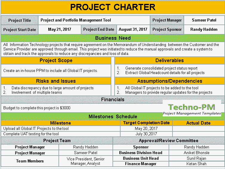 project-charter-template-excel-free-excel-templates