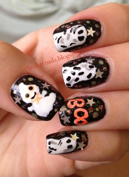 Eerie Ghost Nail Art for Halloween