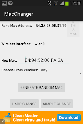 Cara Mengganti MAC Address Wifi Android 2