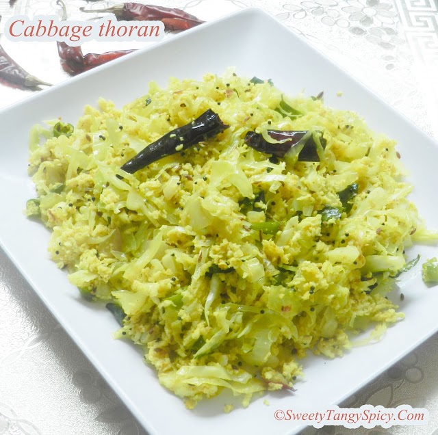 Cabbage thoran - Cabbage stir fry
