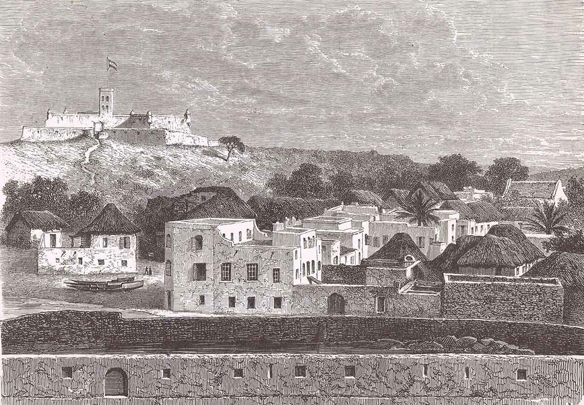 View of Elmina c. 1870