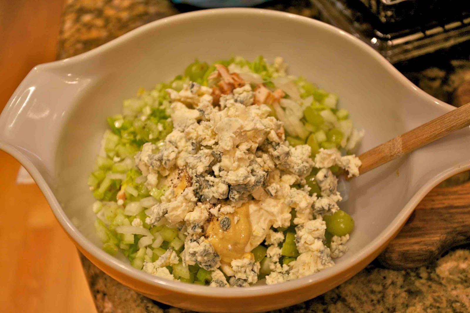 Buttermilk Blue Cheese Chicken Salad Sandwiches