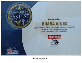 biMBA-AIUEO Mendapat Penghargaan Waralaba Terbaik 2014