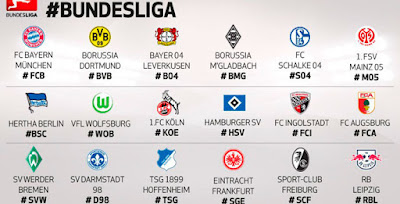 Daftar Klub Liga Jerman Bundesliga 2016-2017