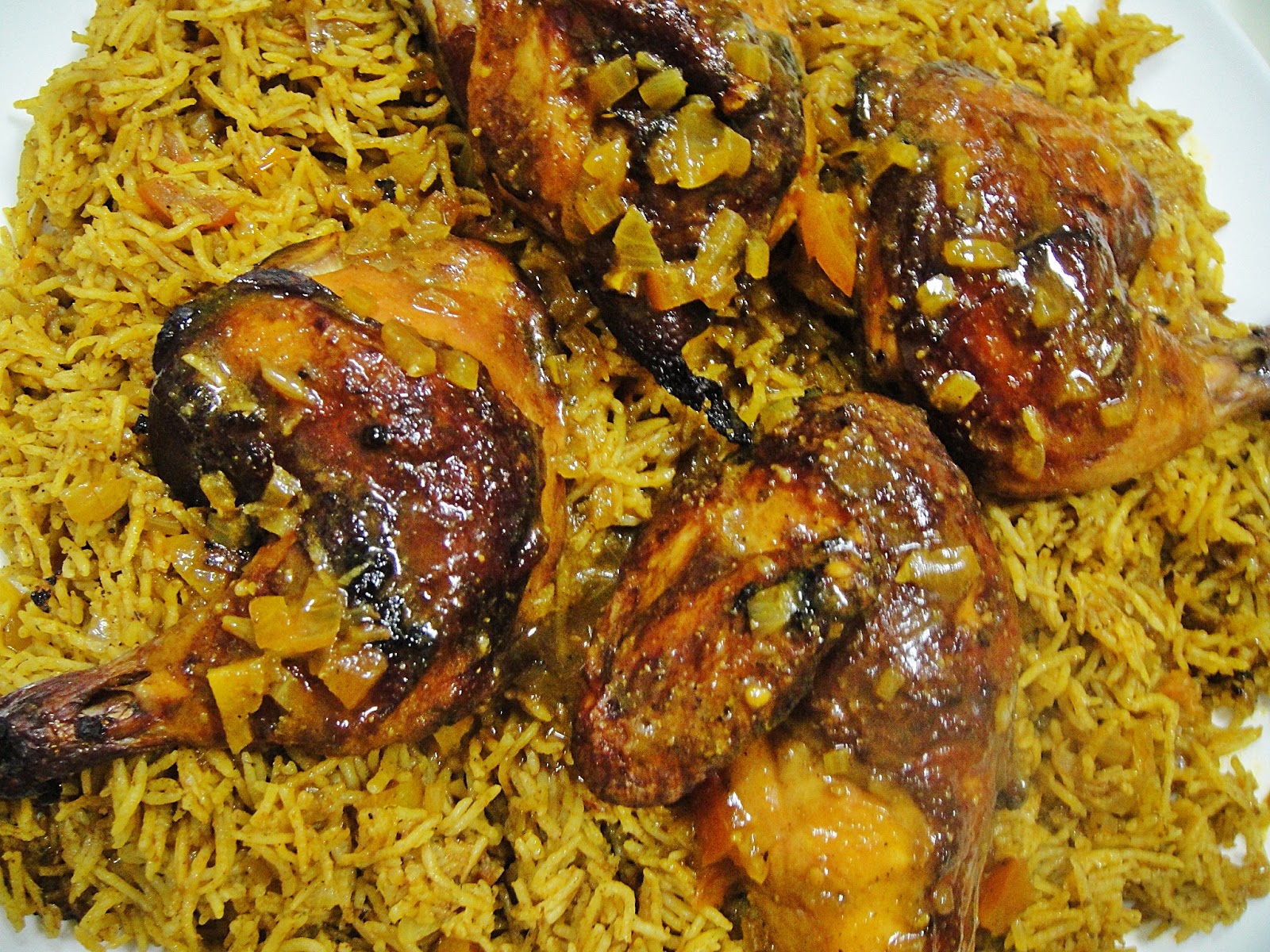Maryam's Culinary Wonders 1110. Qatari Chicken Machboos