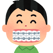 歯の矯正のイラスト