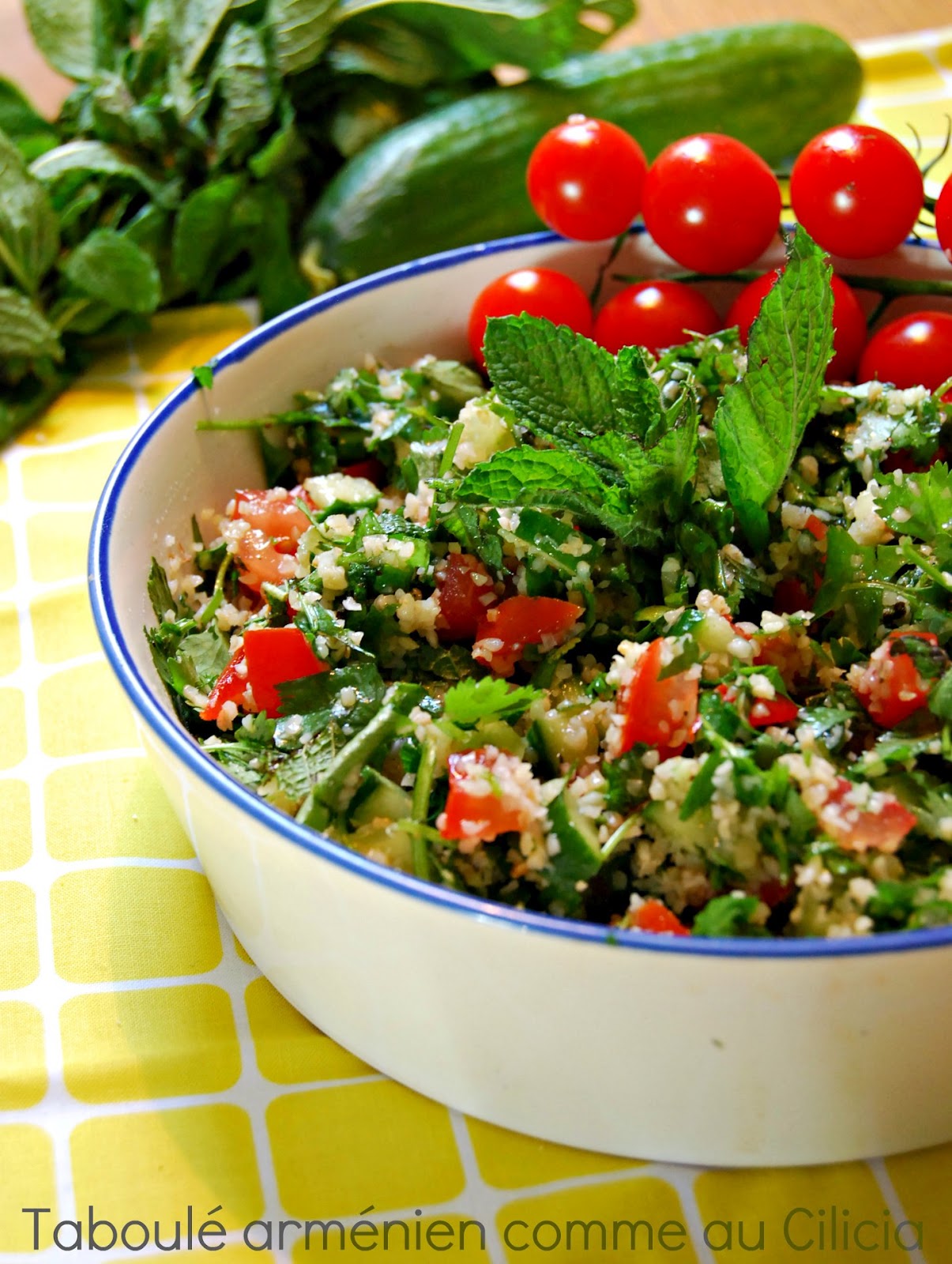 My Armenia Et Un Taboule D Herbes Comme Au Cilicia